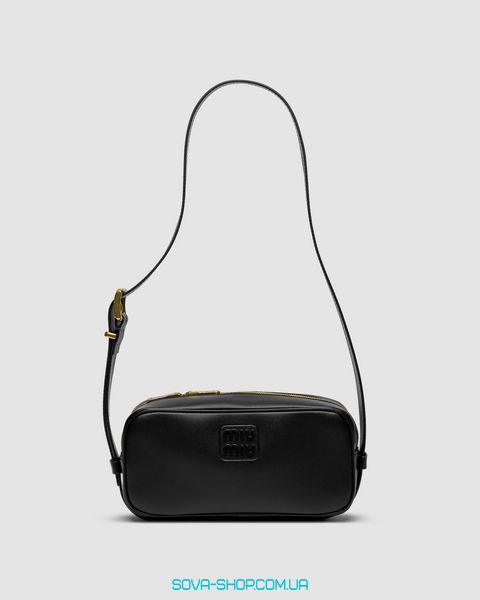 Жіноча сумка Miu Miu Nappa Leather Shoulder Bag Black Premium фото