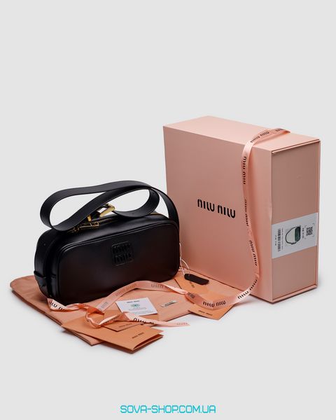 Жіноча сумка Miu Miu Nappa Leather Shoulder Bag Black Premium фото