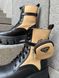 Женские ботинки (натуральная кожа) Prada Boots Zip Pocket Black/Nude PREMIUM re-9794 фото 5