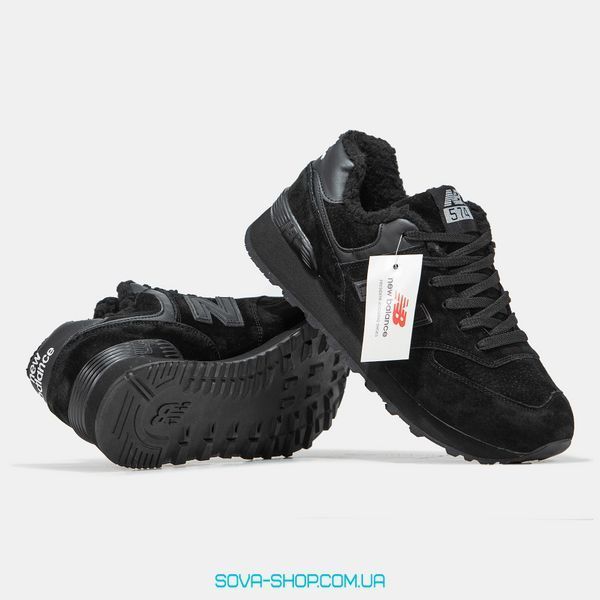 Чоловічі зимові кросівки New Balance 547 Black Хутро фото