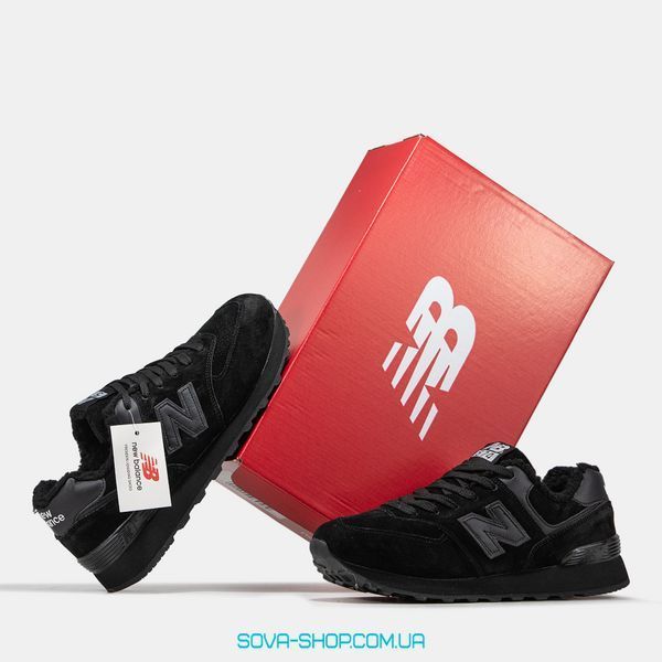 Чоловічі зимові кросівки New Balance 547 Black Хутро фото