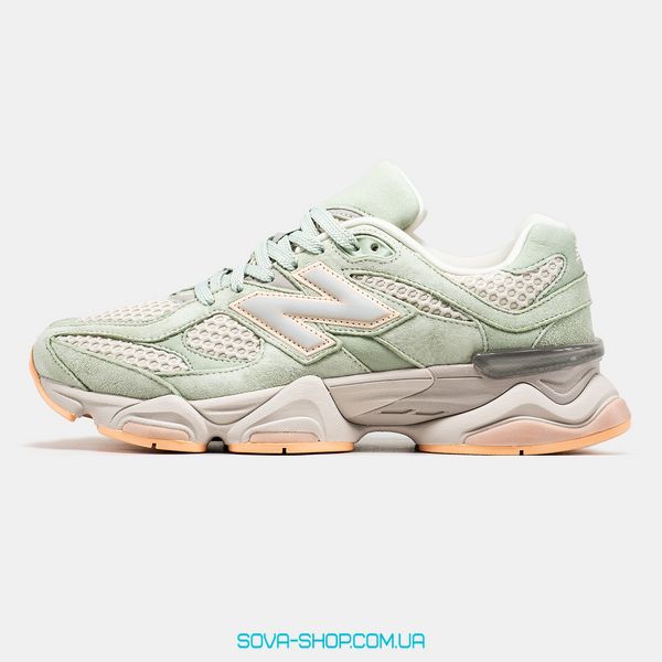 Женские кроссовки New Balance 9060 x The Whitaker Group Missing Pieces Pack Silver Moss Green фото