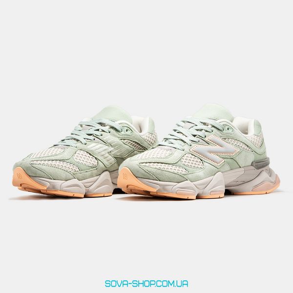 Жіночі кросівки New Balance 9060 x The Whitaker Group Missing Pieces Pack Silver Moss Green фото