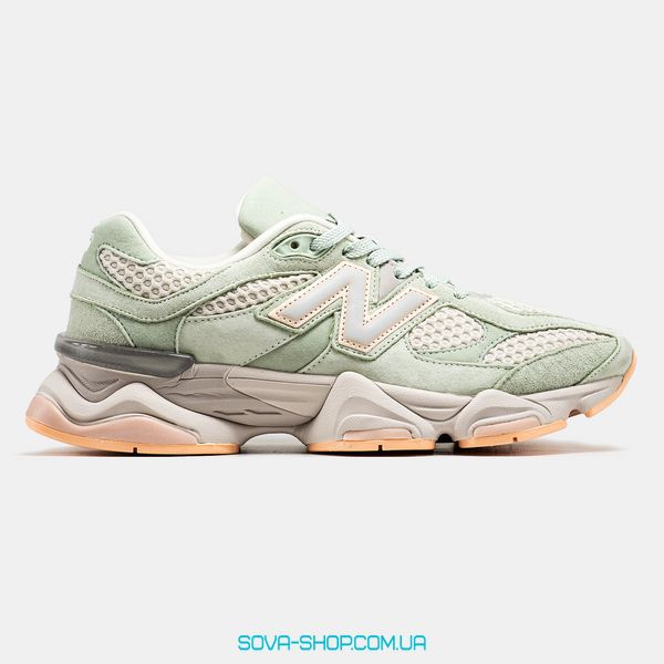 Женские кроссовки New Balance 9060 x The Whitaker Group Missing Pieces Pack Silver Moss Green фото