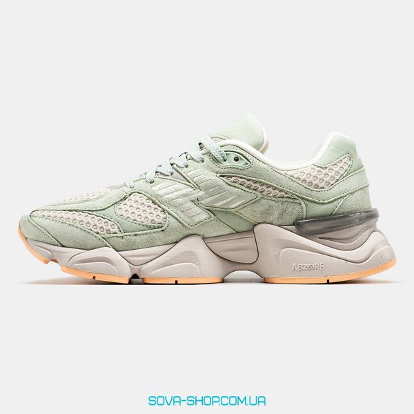 Женские кроссовки New Balance 9060 x The Whitaker Group Missing Pieces Pack Silver Moss Green фото