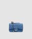 Жіноча сумка Chanel Classic 1.55 Small Single Flap Denim/Silver Premium re-127410 фото 3