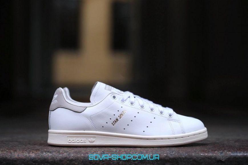 Женские кроссовки Stan Smith White/Grey Adidas фото