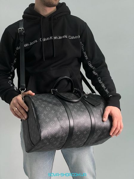 Унисекс сумка Louis Vuitton Keepall 45 Eclipse Grey Premium фото