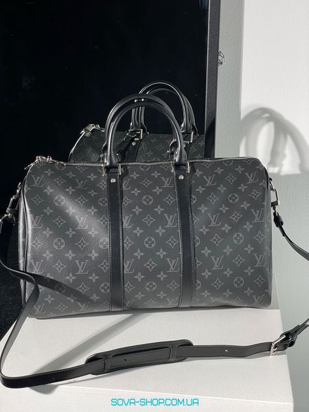 Унисекс сумка Louis Vuitton Keepall 45 Eclipse Grey Premium фото