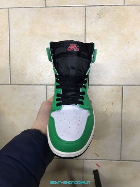 Чоловічі та жіночі баскетбольні кросівки Nike Air Jordan 1 High OG WMNS Lucky Green фото