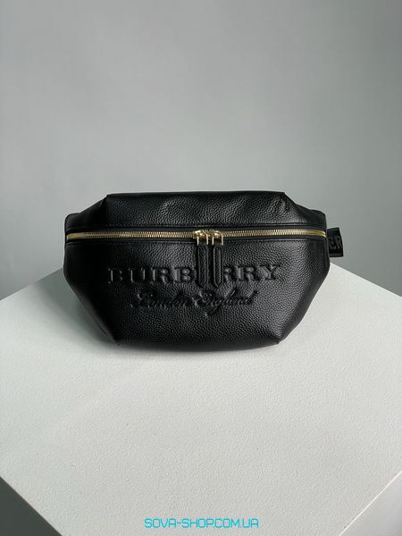 Мужская бананка Burberry Bum Bag Embossing Leather Premium фото