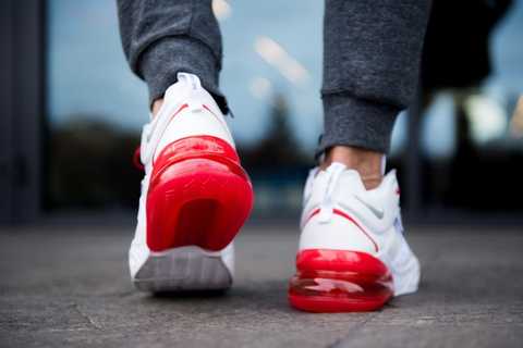 White store red nike