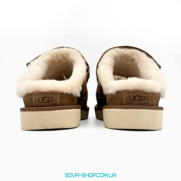 Жіночі зимові ботинки UGG Goldenstar Clog Chestnut PREMIUM фото