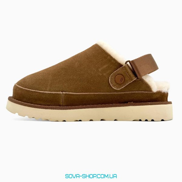 Женские зимние ботинки UGG Goldenstar Clog Chestnut PREMIUM фото