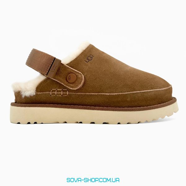 Женские зимние ботинки UGG Goldenstar Clog Chestnut PREMIUM фото