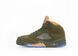 Мужские баскетбольные кроссовки Nike Air Jordan 5 Retro Gs 2024 Olive 440888-308 Premium re-12595 фото 1