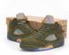 Мужские баскетбольные кроссовки Nike Air Jordan 5 Retro Gs 2024 Olive 440888-308 Premium re-12595 фото 5
