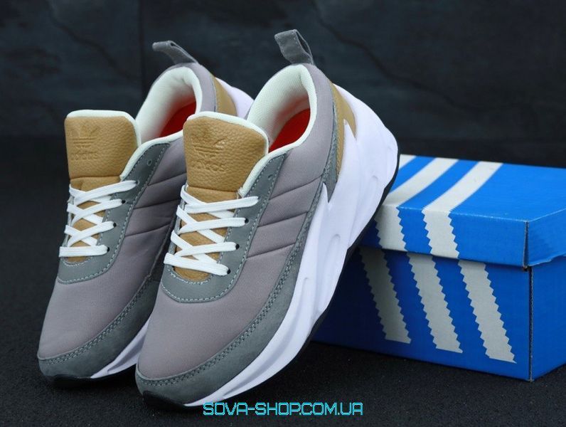 Жіночі та чоловічі кросівки Sharks Boost Brown White Unisex Adidas фото