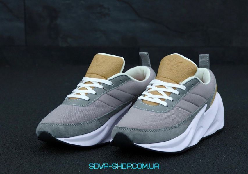 Жіночі та чоловічі кросівки Sharks Boost Brown White Unisex Adidas фото