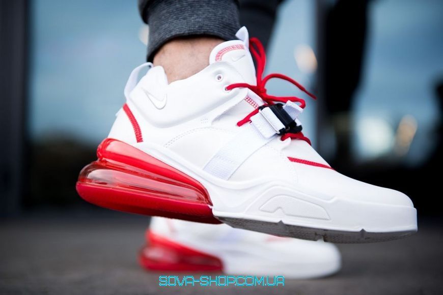 Чоловічі кросівки Air max 270 White Red Nike фото