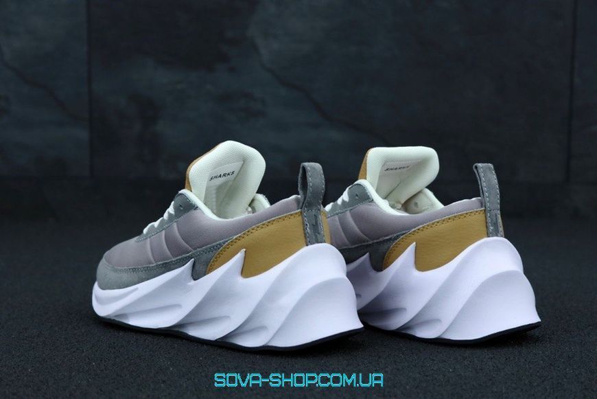 Жіночі та чоловічі кросівки Sharks Boost Brown White Unisex Adidas фото