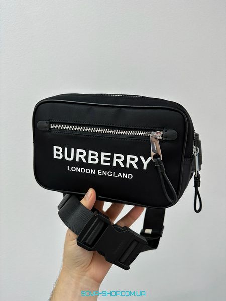 Чоловіча бананка Burberry Paddy Bag in Black Premium фото