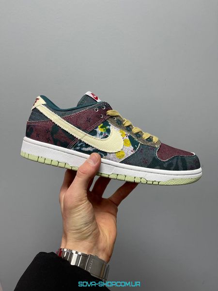 Чоловічі баскетбольні кросівки Nike Dunk Low SP ‘Community Garden’ фото