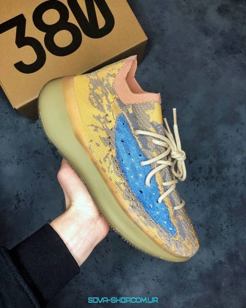 Чоловічі кросівки Yeezy Boost 380 Blue Oat reflective Adidas фото