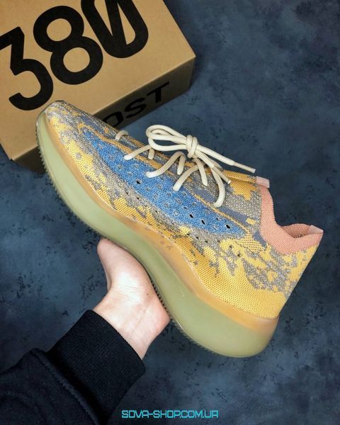Чоловічі кросівки Yeezy Boost 380 Blue Oat reflective Adidas фото