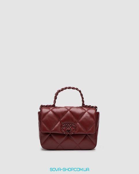 Женская сумка Chanel 19 Handbag Burgundy Premium фото