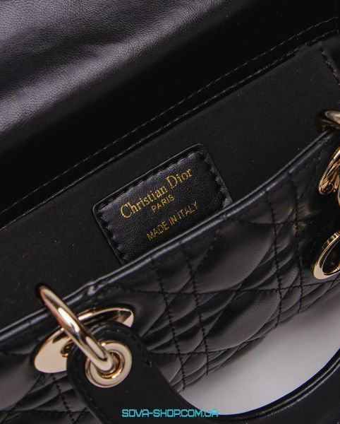 Жіноча сумка Christian Dior Lady D-Joy Small Bag Black Premium фото