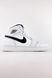 Жіночі баскетбольні кросівки Nike Air Jordan 1 Retro White Black re-5599 фото 1