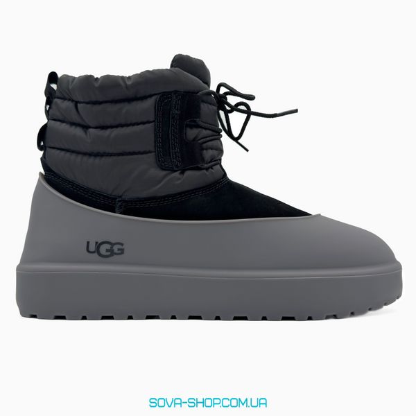 Чоловічі та жіночі зимові ботинки UGG Classic Mini Lace-Up Black PREMIUM фото