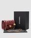 Жіноча сумка Chanel Mini Classic Single Flap in Burgundy/Gold Premium re-129025 фото 1