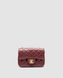Жіноча сумка Chanel Mini Classic Single Flap in Burgundy/Gold Premium re-129025 фото 3