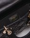 Жіноча сумка Christian Dior Lady D-Joy Small Bag Black Premium re-127384 фото 2