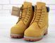 Мужские зимние ботинки (без меха) Timberland CLASSIC PREMIUM NUBUCK WATERPROOF YELLOW re-3754 фото 3