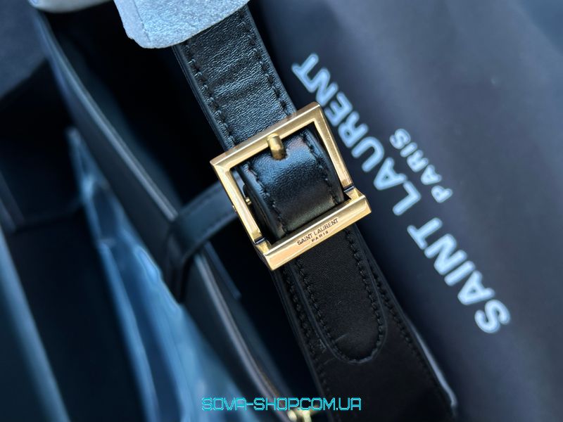 Женская сумка Yves Saint Laurent Hobo Le 5 A 7 Leather Shoulder Bag in Black Premium фото