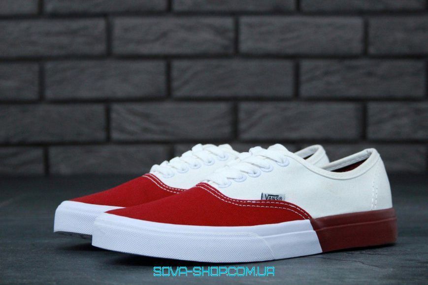 Жіночі кеди Authentic Burgundy/White V a n s фото