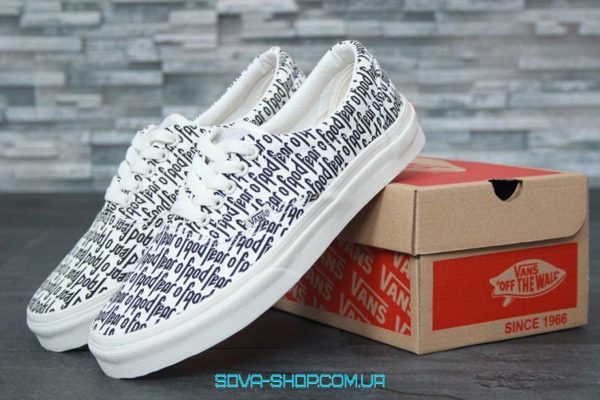 Женские кеды Era x Fear Of God White V a n s фото