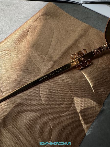 Сонцезахисні окуляри Loewe Brown/Gold LW5115S 002 Premium фото