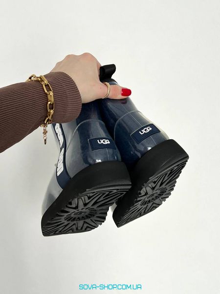 Жіночі зимові ботинки UGG Classic Clear Mini Dark Blue фото
