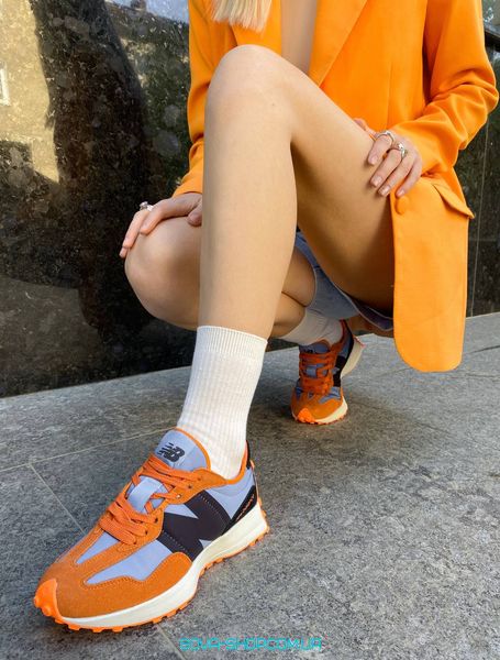 Женские кроссовки New Balance 327 Orange фото