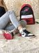 Жіночі баскетбольні кросівки Jordan 1 Retro High Patent Red Black White Nike 3617m00 фото 7