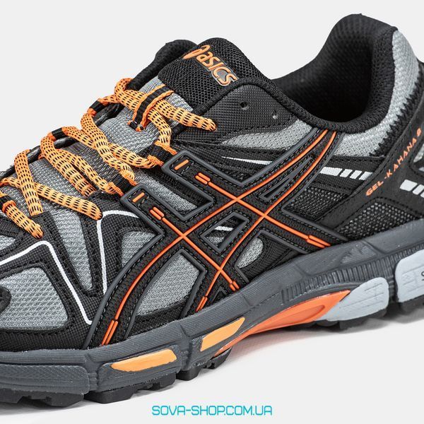 Мужские кроссовки Asics Gel Kahana 8 Black Grey Orange фото