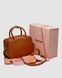 Женская сумка Miu Miu Leather Top-Handle Bag Brown Premium re-11479 фото 1