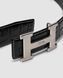 Ремінь Hermes Constance Belt in Porosus crocodile Black/Silver Premium re-128206 фото 2