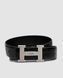Ремінь Hermes Constance Belt in Porosus crocodile Black/Silver Premium re-128206 фото 3