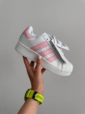 Женские кроссовки Adidas Superstar 2W White Pink фото