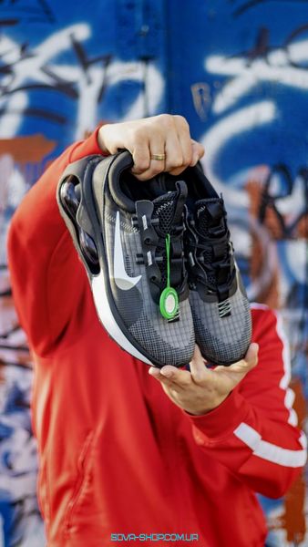 Чоловічі та жіночі кросівки Nike Air Max 2021 GS Black Grey White фото